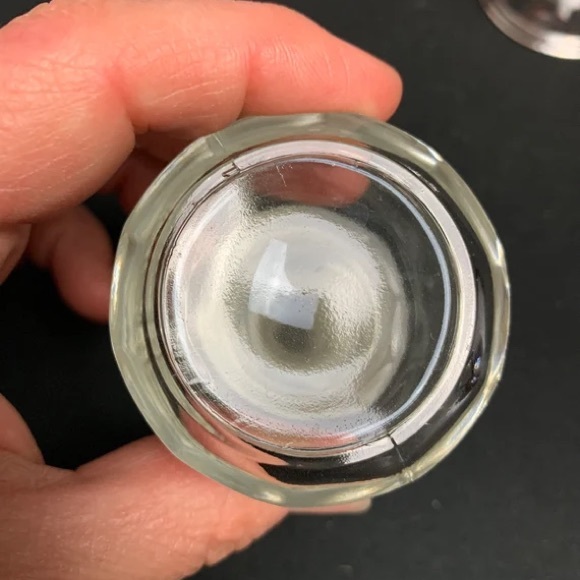 Fidenza Italy decanter and 3 Shot glasses Cranberry Red w/gold trim grapes - Picture 6 of 8